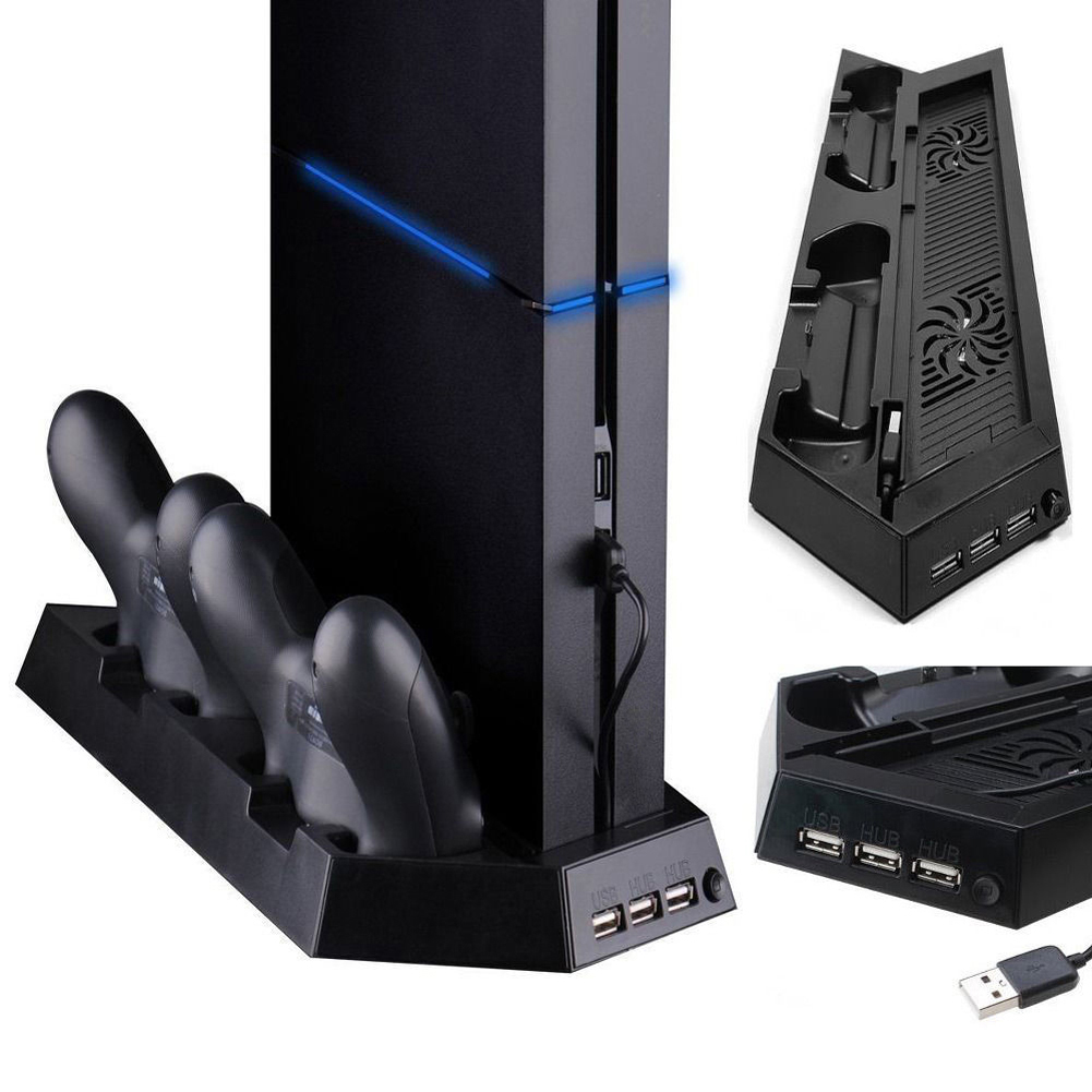 Esports Gaming Station - Vertical Cooling Fan Stand & Charging