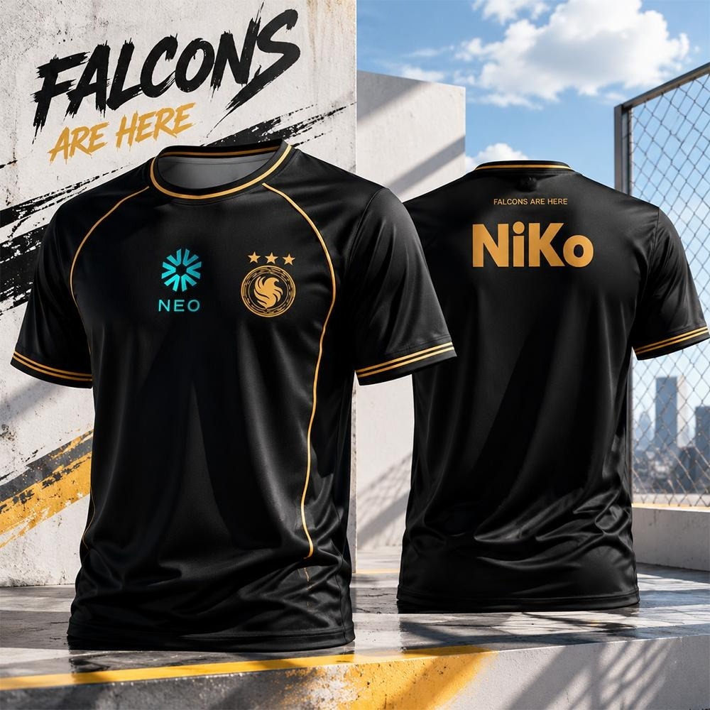Team Falcons 2026 Training Uni - Custom Esports Gaming Jersey recension och pris