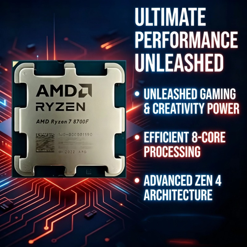 AMD Ryzen 7 8700F AM5 Gaming C - Esports Gaming Pc Build recension och pris