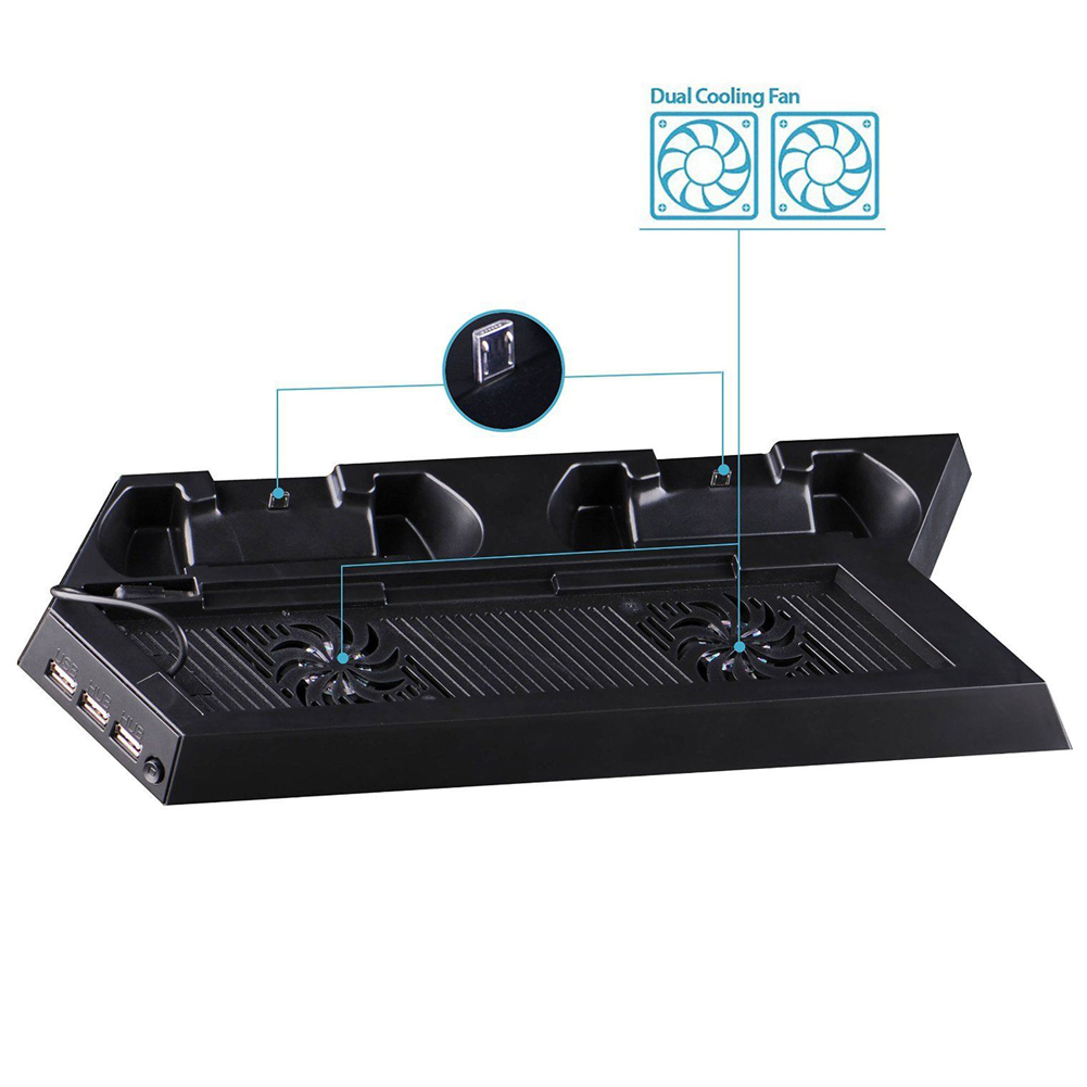 Vertical Cooling Fan Stand & C - Esports Gaming Station recension och pris
