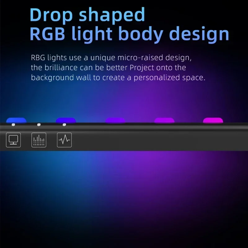 60cm RGB Screen Hanging Lights - Esports Gaming Bed recension och pris